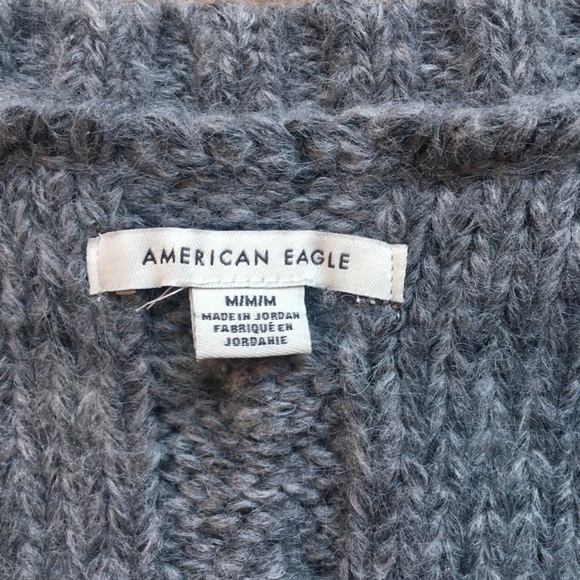 American Eagle Outfitters Cable Knit Sweater Vest Women’s M Heather Grey… - Picture 5 of 16